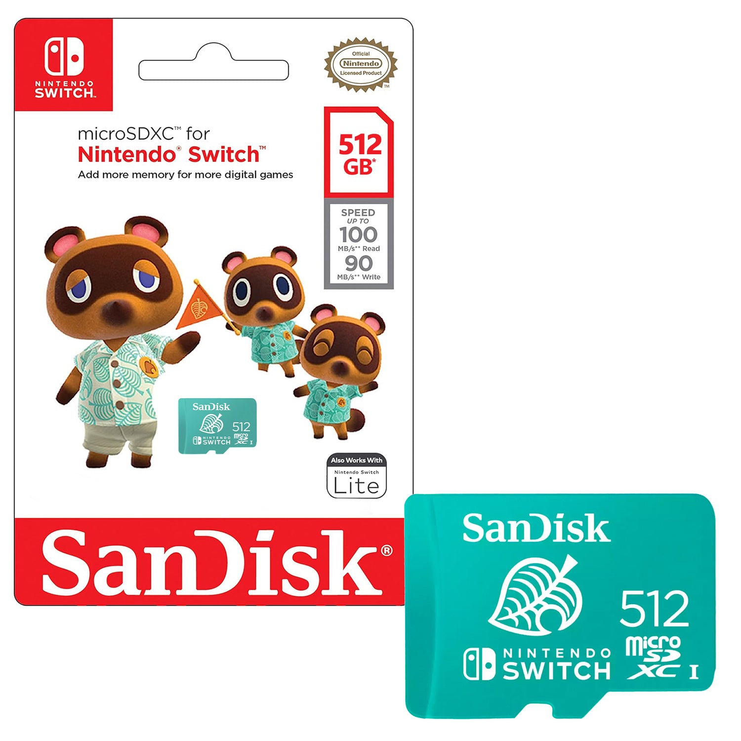 Tarjeta de Memoria MicroSDXC Nintendo Switch 512GB SanDisk UHS-I U3 4K 100MB/s