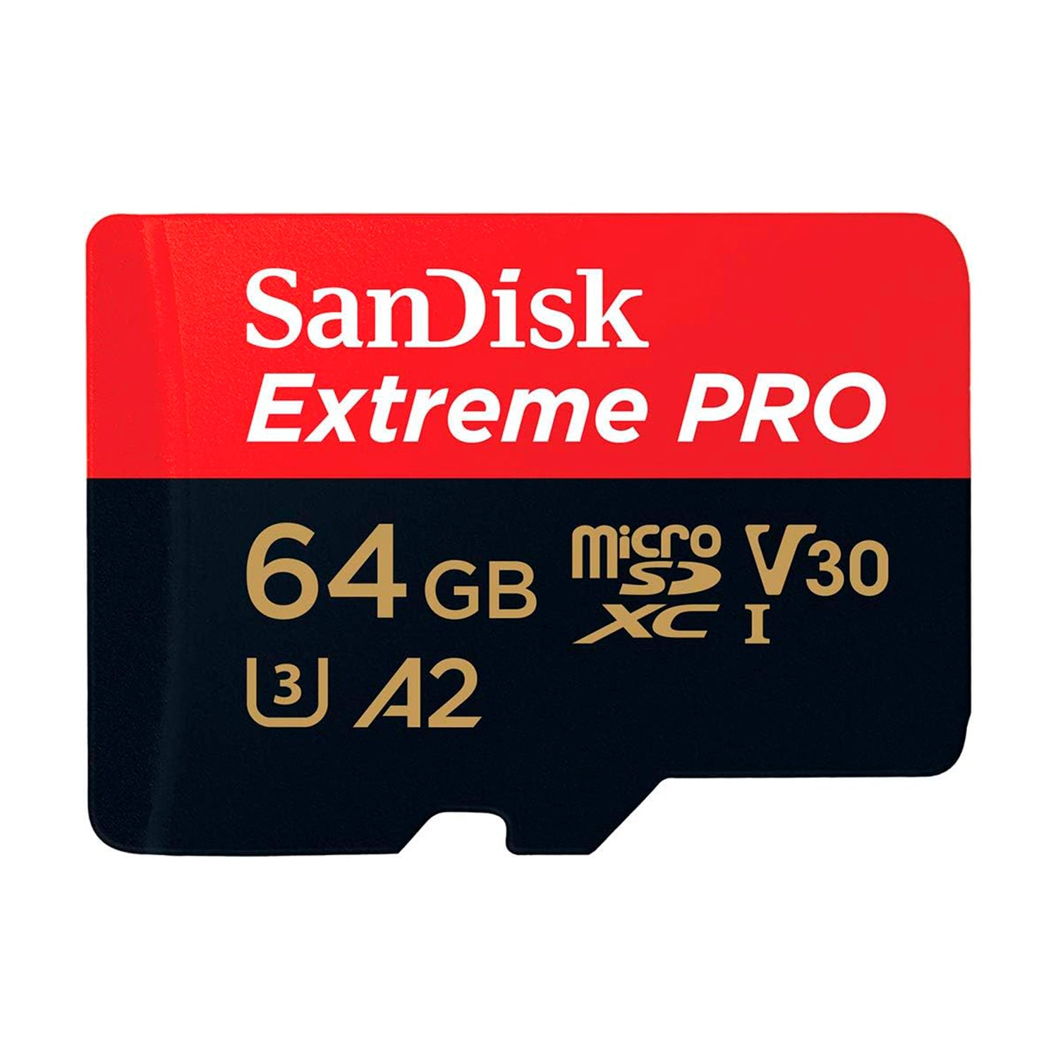 Tarjeta de Memoria MicroSDXC 64GB SanDisk Extreme Pro C10 UHS-I A2 V30 U3 4K 200MB/s + Adaptador