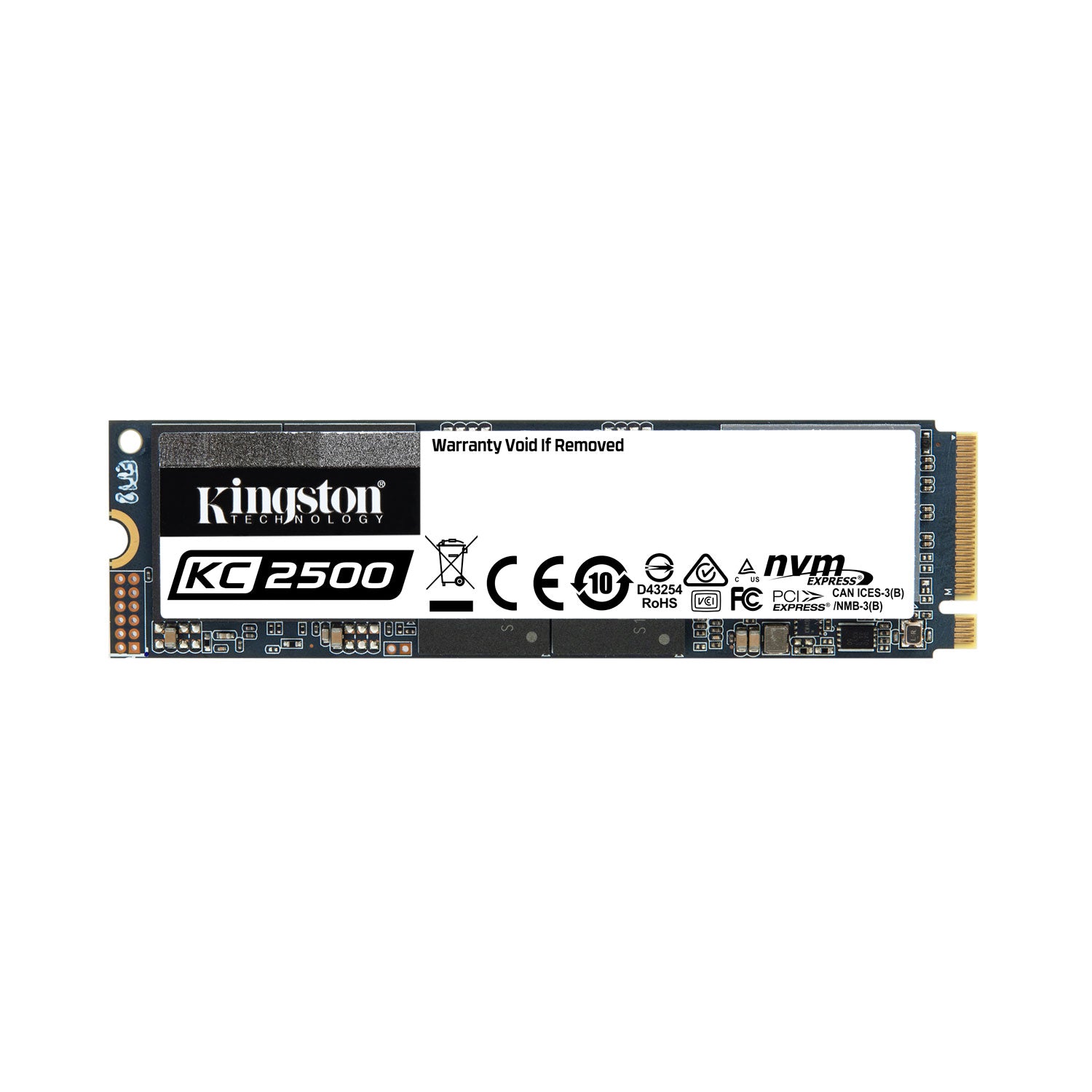 Disco Solido SSD M.2 Kingston 2TB PCIe NVMe KC2500 Gen 3.0 [ SKC2500M8/2000G ] | Lifemax