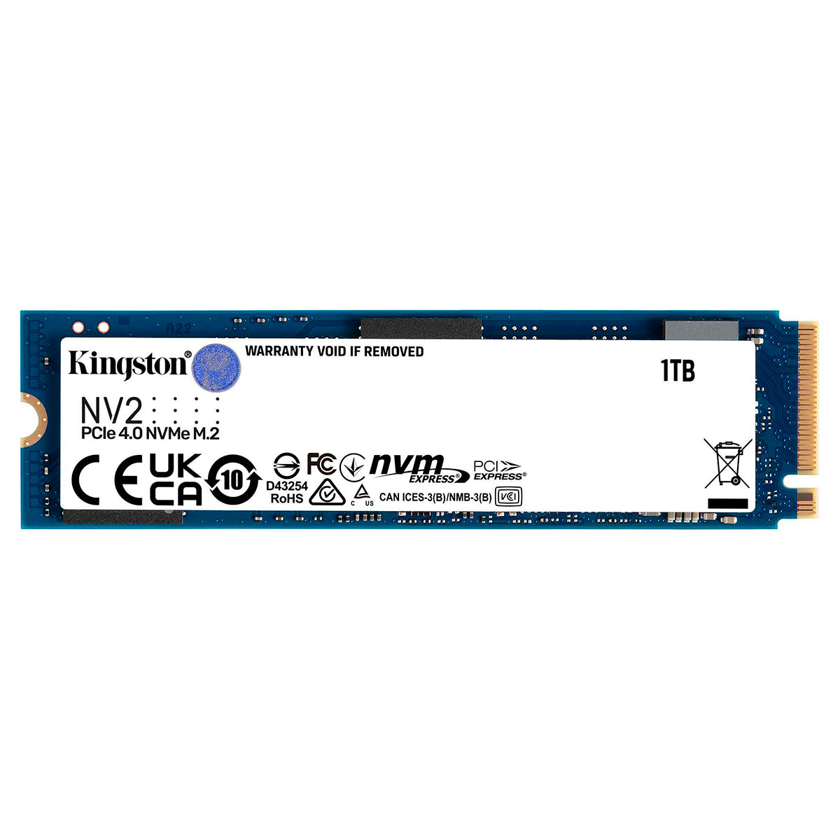 Disco Solido SSD Interno Kingston NV2 1TB M.2 PCIe 4.0 NVMe