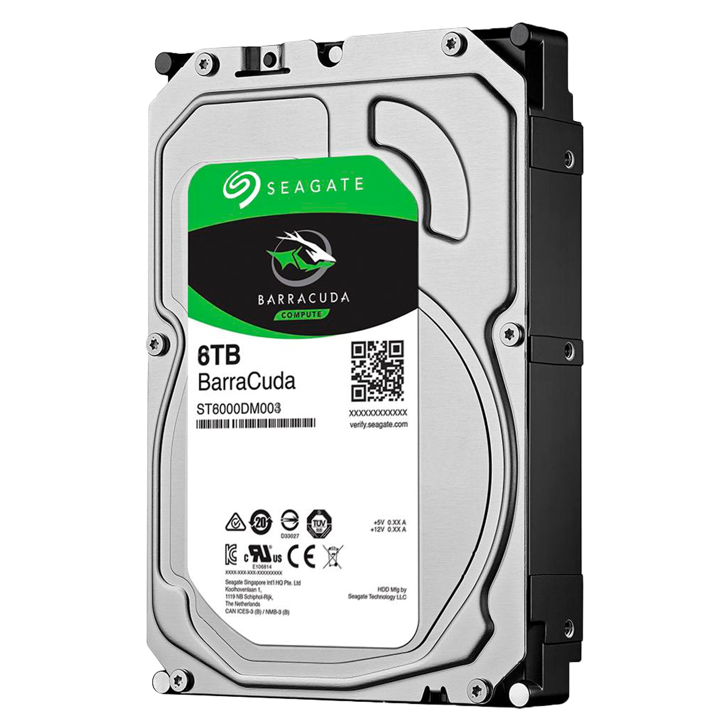 Disco Duro Interno Seagate Barracuda 6TB 3.5" SATA 3 5400Rpm Buffer 256MB PC/DVR/NVR [ ST6000DM003 ]