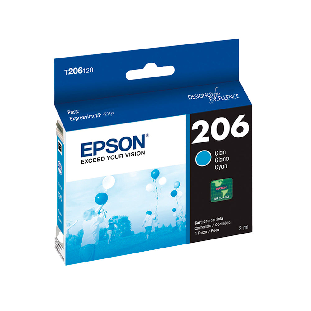 Cartuchos De Tinta Epson T206 Originales Funciona Con XP-2101