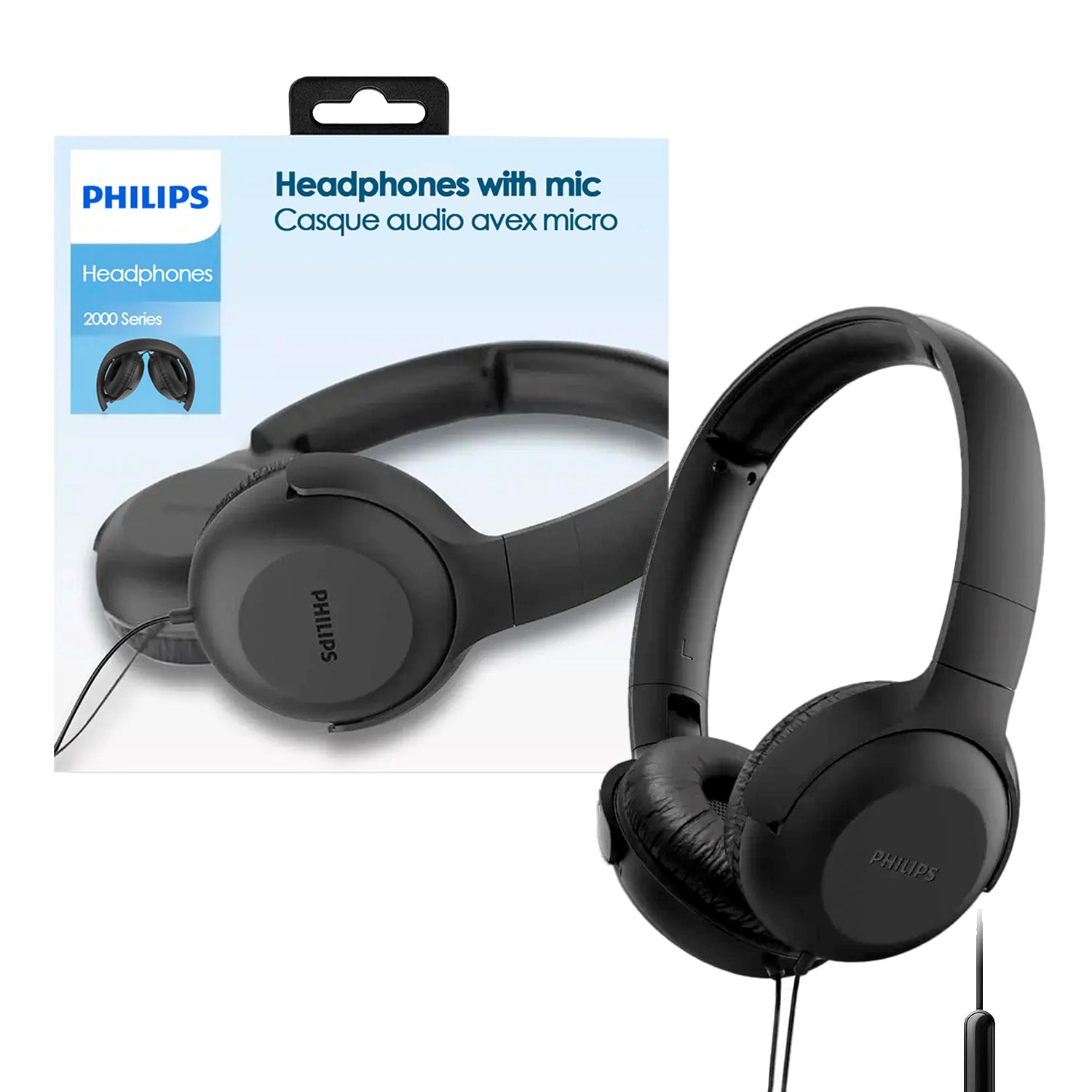 Audifonos Philips TAUH201 On-ear Jack 3.5mm Cable 1.2m Manos Libres Aislamiento de Ruido