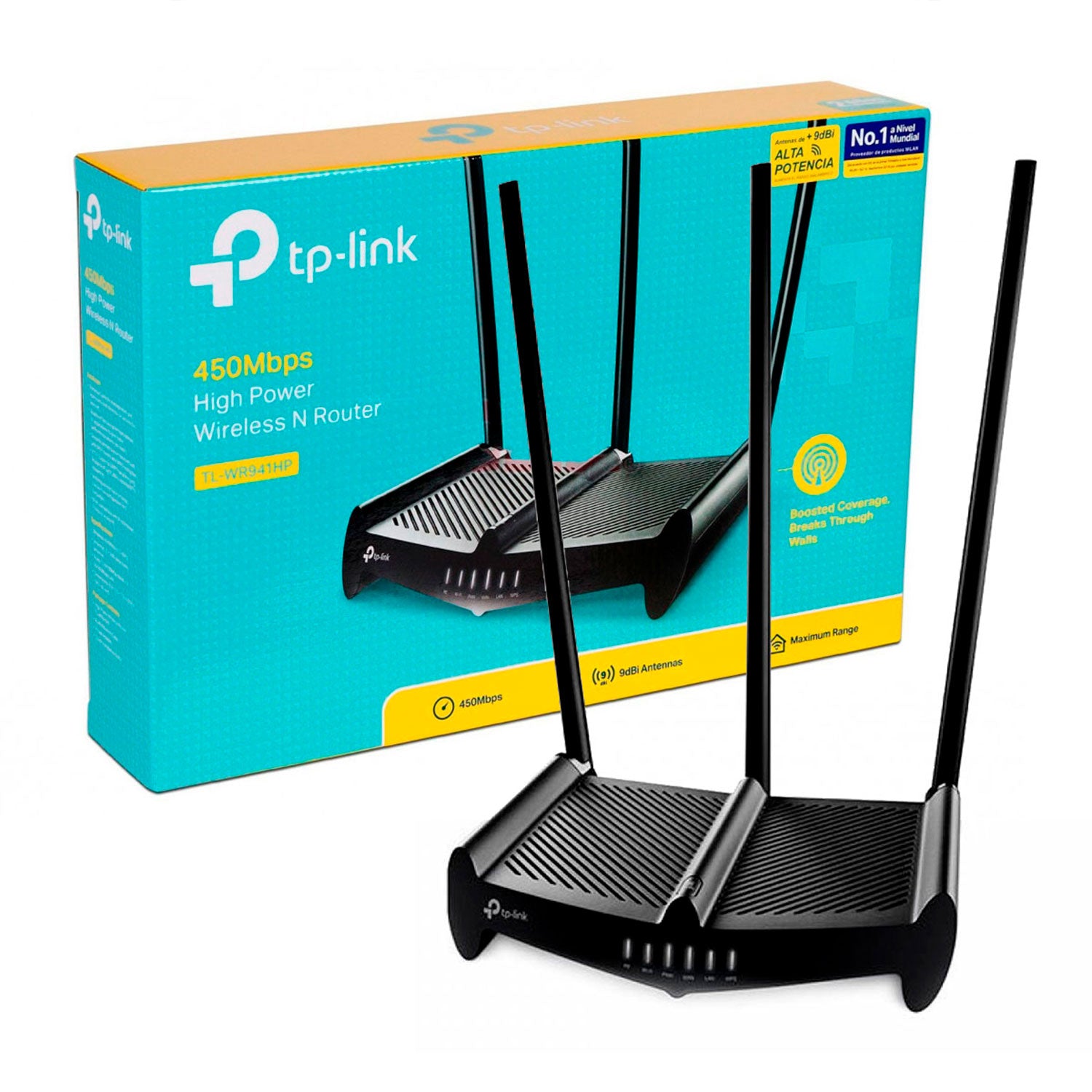 Router Rompemuros 450Mbps 3 antenas Tp-Link TL-WR941HP