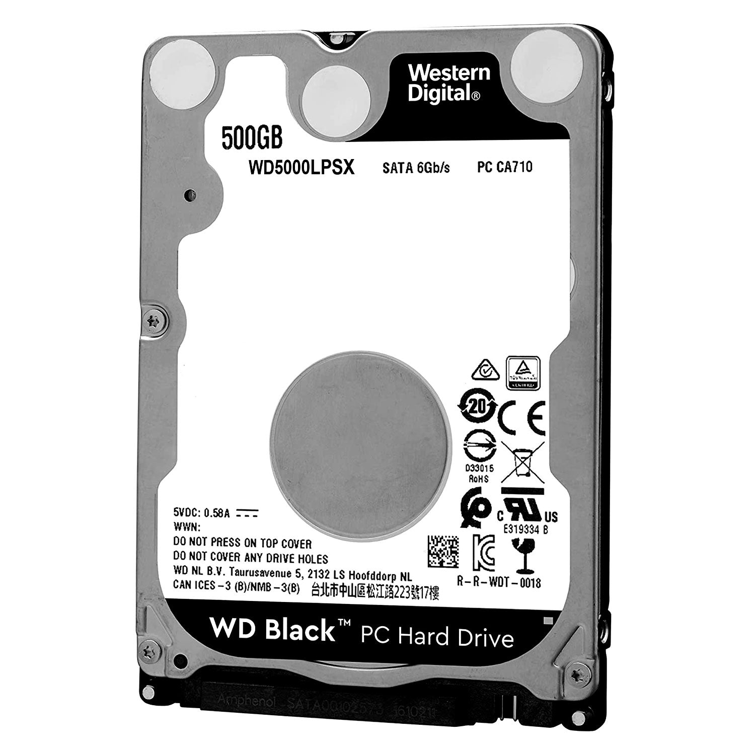 Disco Duro Interno Western Digital Black 2.5" 500GB 7200RPM Serial ATAIII [ WD5000LPSX ] Open Box