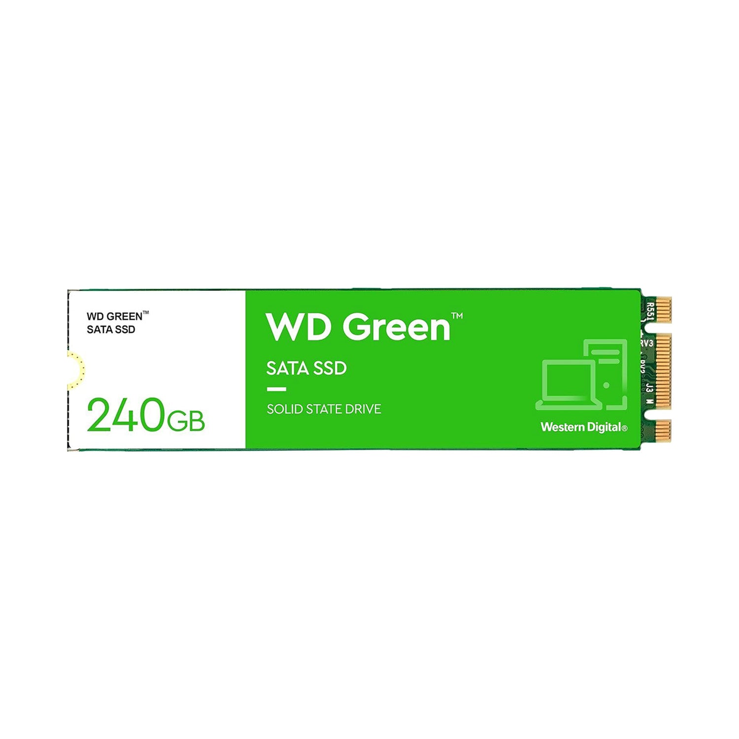 Disco Solido SSD Interno WD Green 240GB M.2 2280 SATA 6 Gb/s 545MB/s [ WDS240G3G0B ]