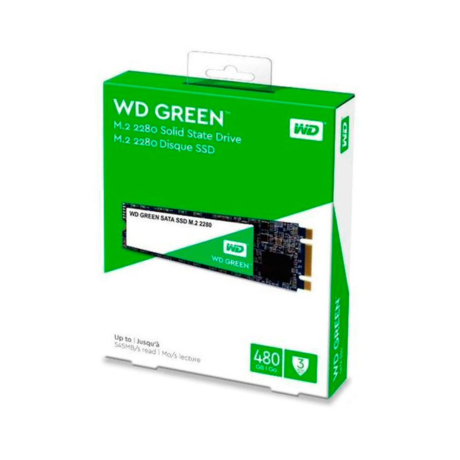 Disco Solido SSD WD Green 480GB M.2 SATA III WDS480G2G0B | Lifemax