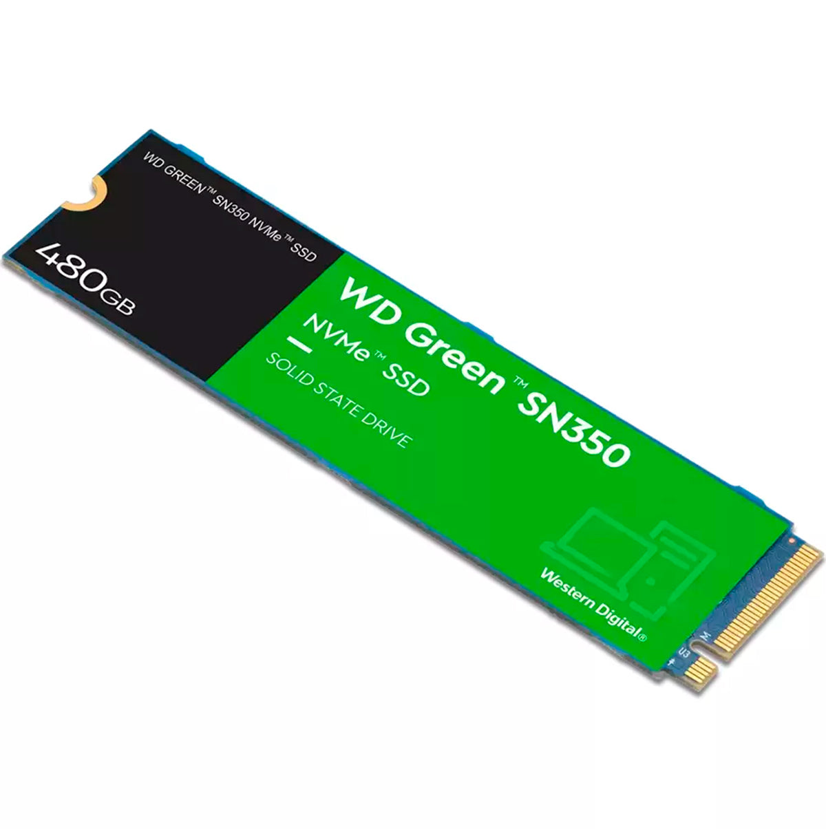 Disco Solido SSD Interno WD Green SN350 480GB M.2 2280 NVMe