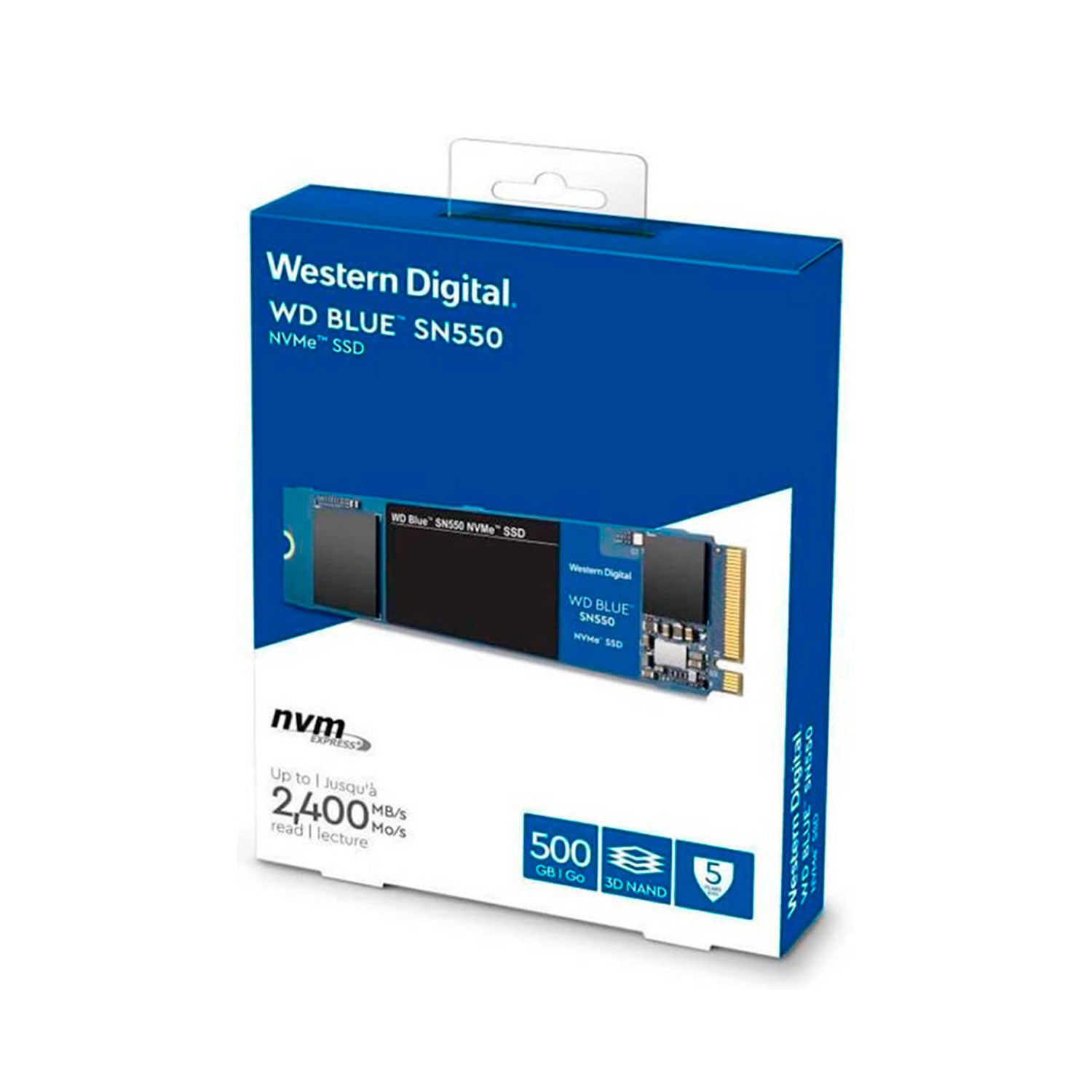 Disco Solido SSD WD Blue 500GB M.2 SN550 NVMe WDS500G2B0C | Lifemax