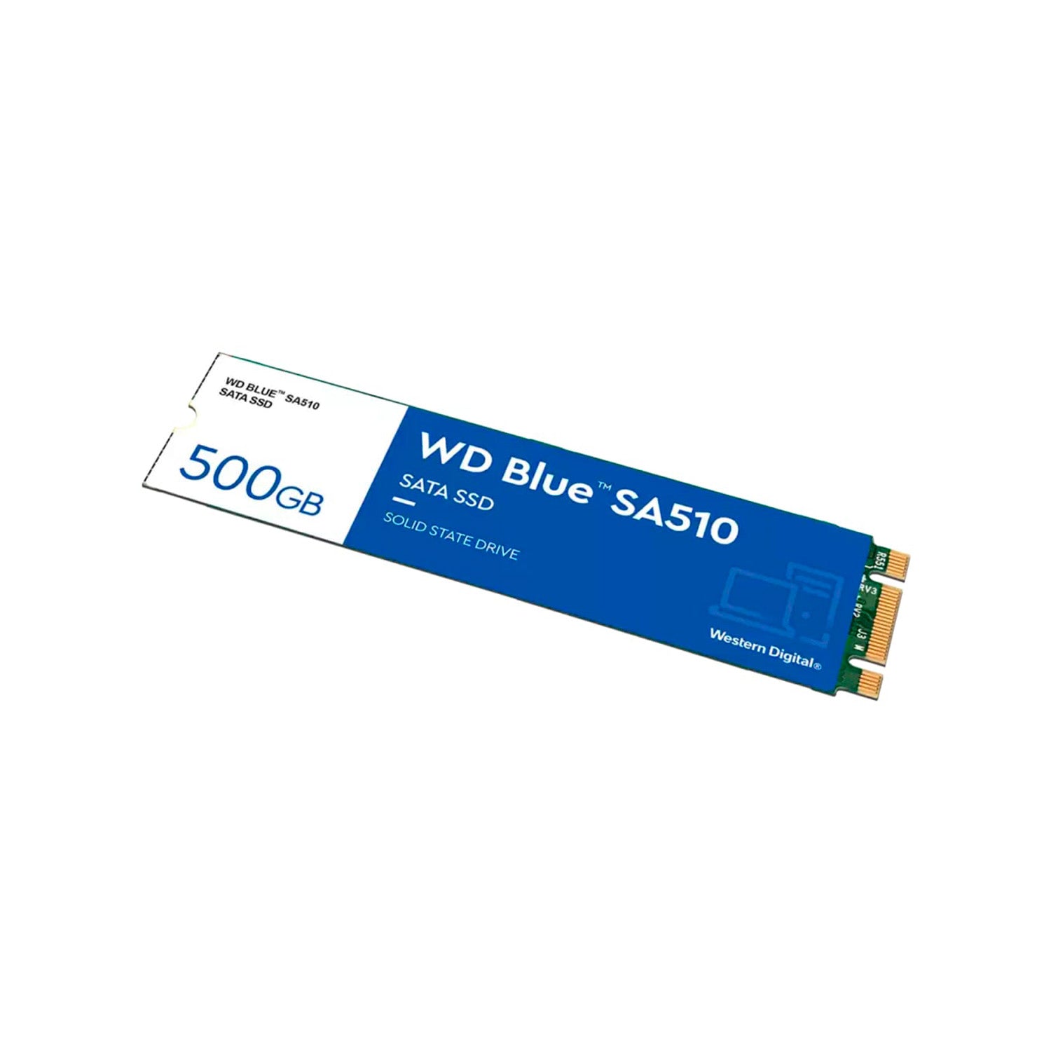 Disco Solido SSD Interno WD Blue 500GB M.2 2280 SA510 SATA 3