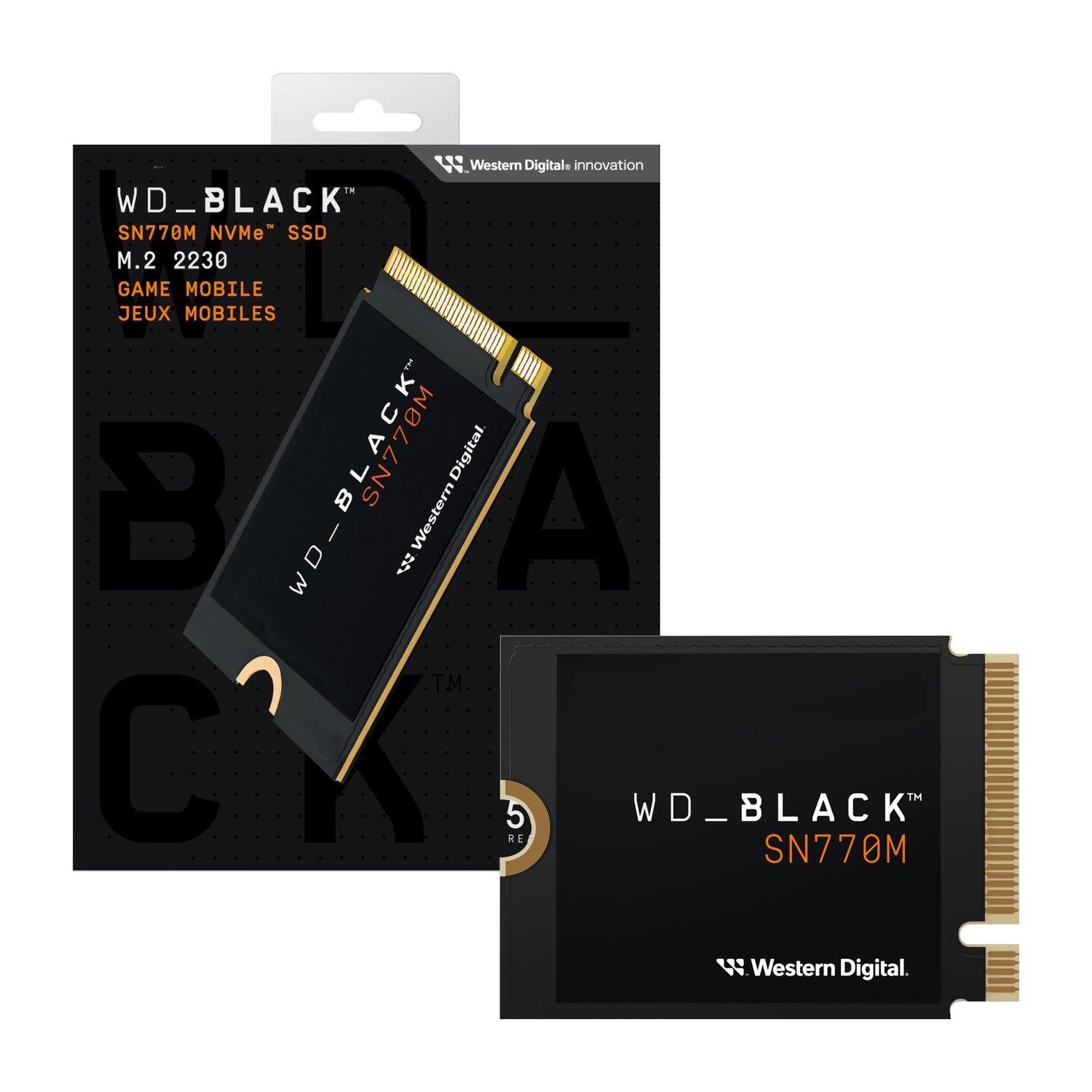 Disco Solido SSD Interno WD Black SN770M 500GB M.2 2230 PCIe 4.0 NVMe 5000MB/s [ WDS500G3X0G ]