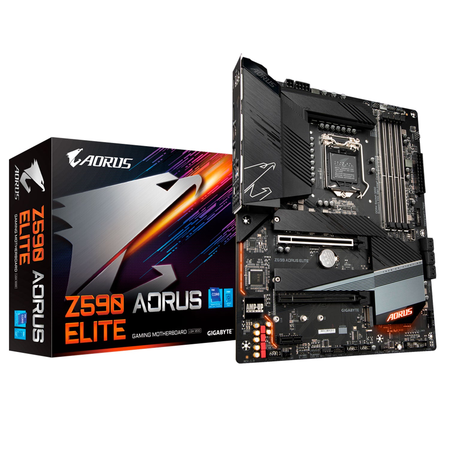 Placa Madre Z590 Aorus Elite Gaming LGA 1200 DDR4 USB 3.2 Tipo-C M.2 Factor ATX [ Z590AORUSELITE ]