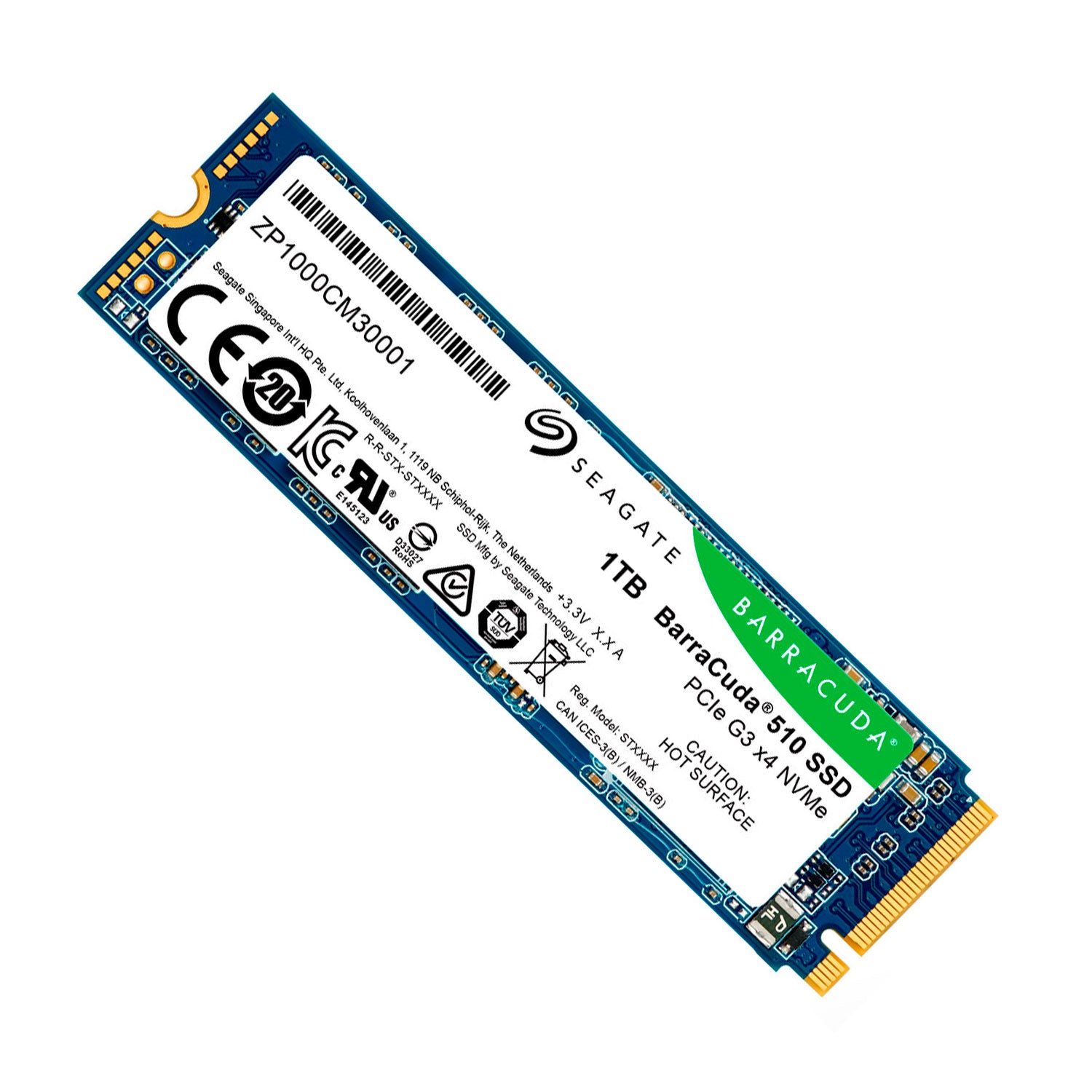 Disco Solido SSD 1TB M.2 Seagate BarraCuda 510 ZP1000CM3A001 | Lifemax